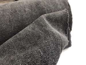 Møbel denim - kraftig møbelkanvas i gråsort